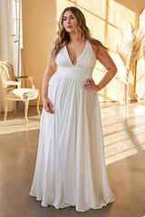 **Cinderella Divine's Enchanting Empire Waist Wedding Gown for a Fairy Tale Wedding**