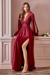 **Cinderella Divine: Satin Dress of Enchanting Elegance**