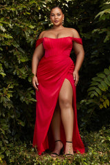 Cinderella Divine: Enchanting Off-Shoulder Gown for Special Occasions