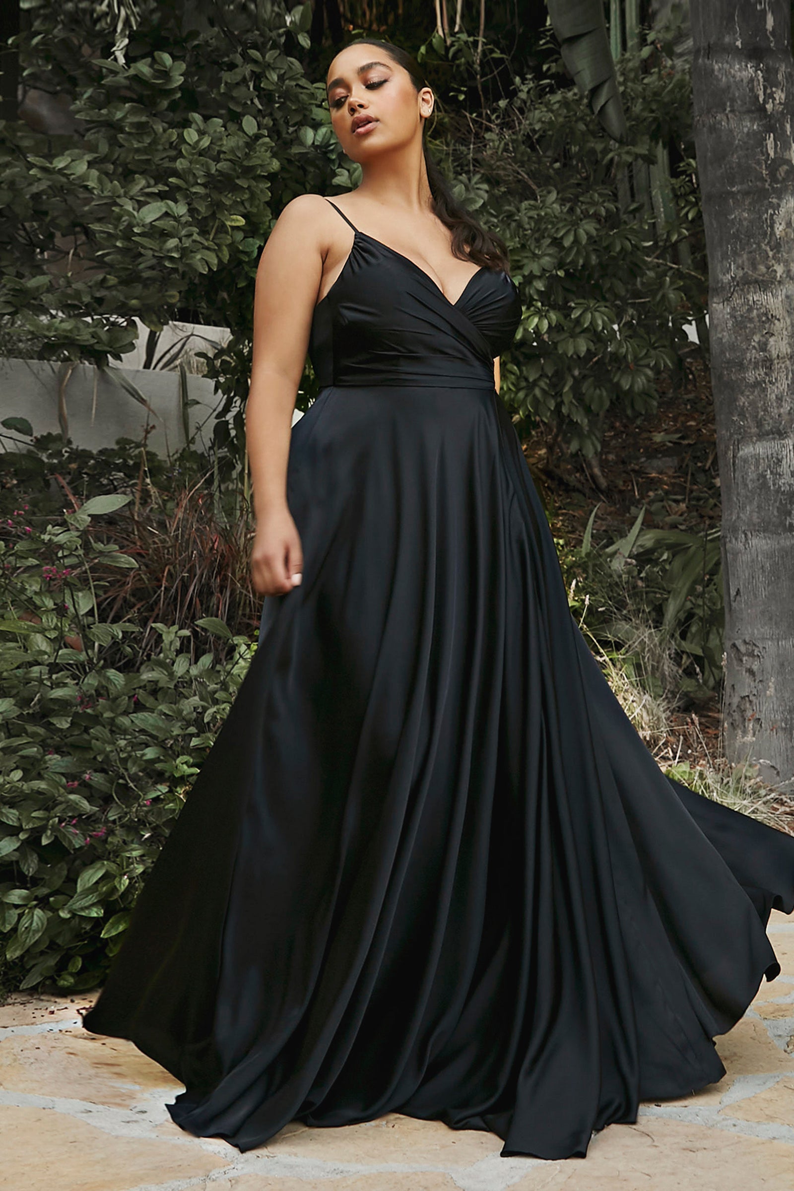 Cinderella Divine: Embrace Feminine Allure in Our Enchanting Wrap Gown