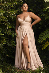 Enchanting Wrap-Style Gown by Cinderella Divine: Elevate Your Special Moments