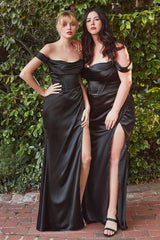 **Shneu's Enchanting Satin Gown: Elevate Your Presence at Formal Occasions**