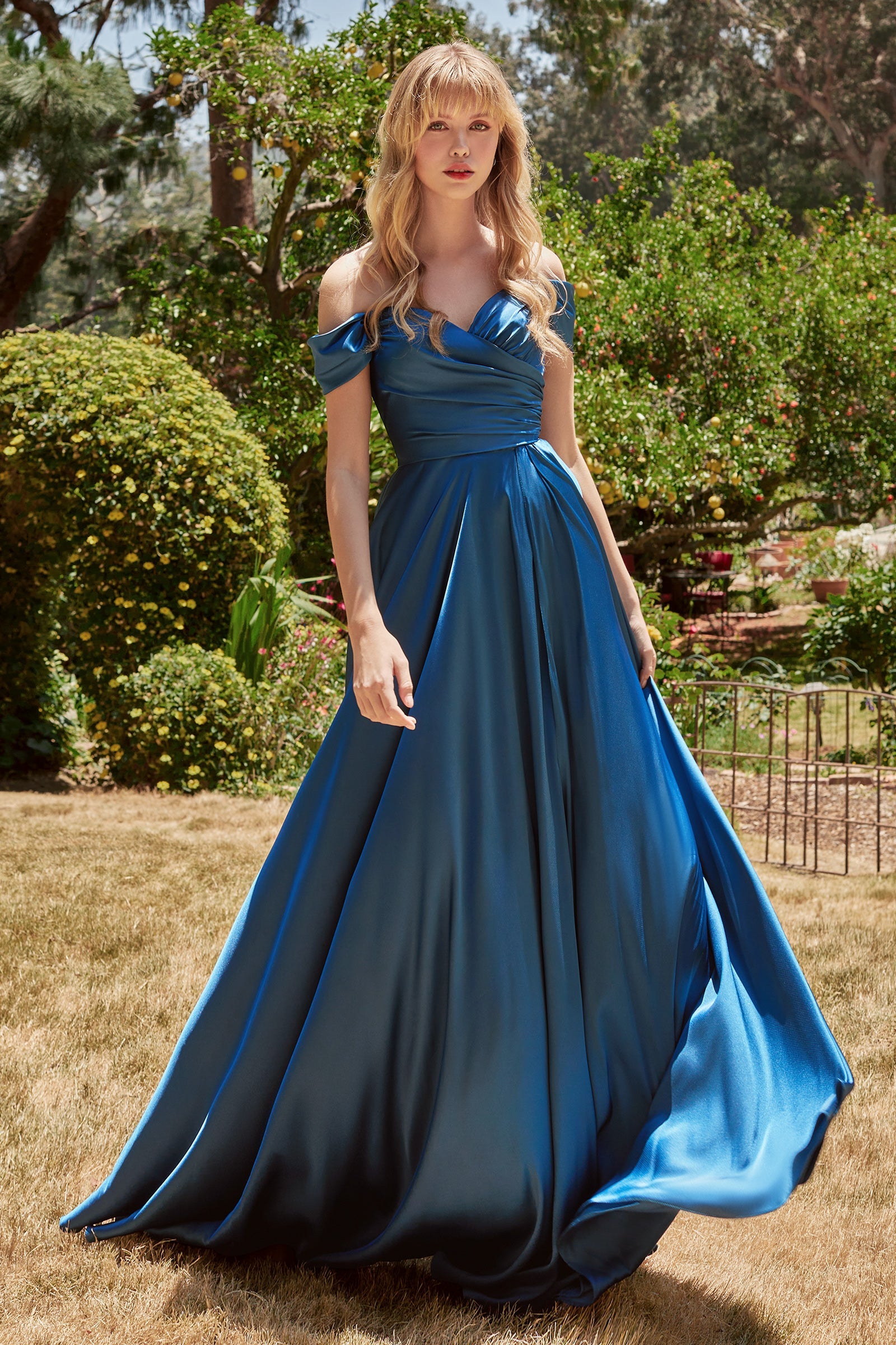 **Shneu's Enchanting Off-the-Shoulder Gown: A Symphony of Elegance**