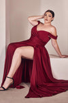 Enchanting Elegance: Shneu's Ruching Faux Wrap Gown for Unforgettable Moments