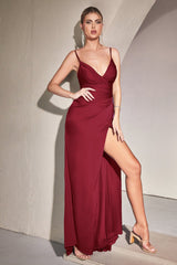 Indulge in Timeless Elegance: Shneuisan's Captivating Satin Gown for Formal Occasions