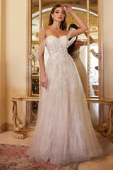 Enchanting Cinderella Divine Evening Gown: Off-the-Shoulder Elegance