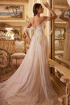 Enchanting Cinderella Divine Evening Gown: Off-the-Shoulder Elegance