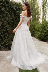 Cinderella Divine A1038W: Enchanting Off-Shoulder Gown for Unforgettable Moments