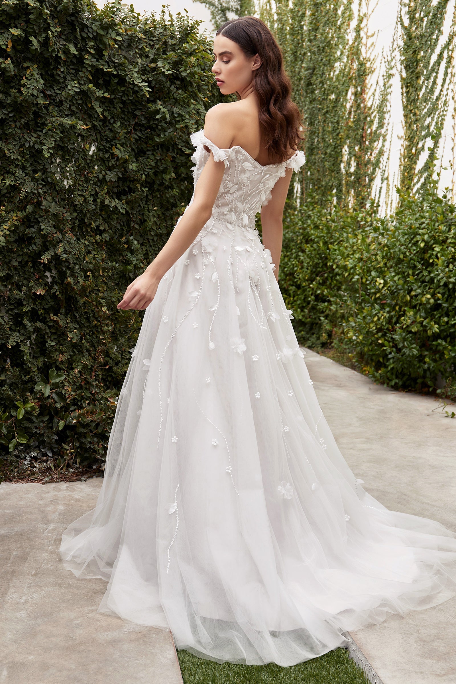 Cinderella Divine A1038W: Enchanting Off-the-Shoulder Gown for Unforgettable Occasions