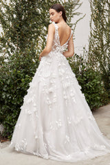 Embroidered Lace Foliage Spectacle: The Cinderella Divine A1042W Gown