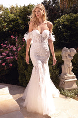 **Cinderella Divine's Enchanting Foliage Gown: A Vision of Grace for Your Special Day**