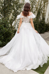 Cinderella Divine A1070W: Embroidered Enchantment for Unforgettable Occasions