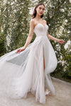 Enchanting Bridal Vision: Cinderella Divine's Intricate Beaded Gown