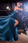 Cinderella Divine Celestial Charm: Captivating Cowl Neckline and A-Line Silhouette