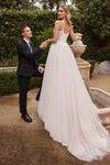Ethereal Elegance: A-Line Bridal Gown for Your Diamond Day