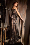 Cinderella Divine's Enchanting Sequin and Sheer Evening Gown: A Shimmering Masterpiece for Unforgettable Occasions