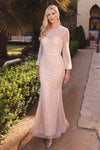 **Cinderella Divine: Enchanting Pearl-Adorned Gown for Unforgettable Occasions**