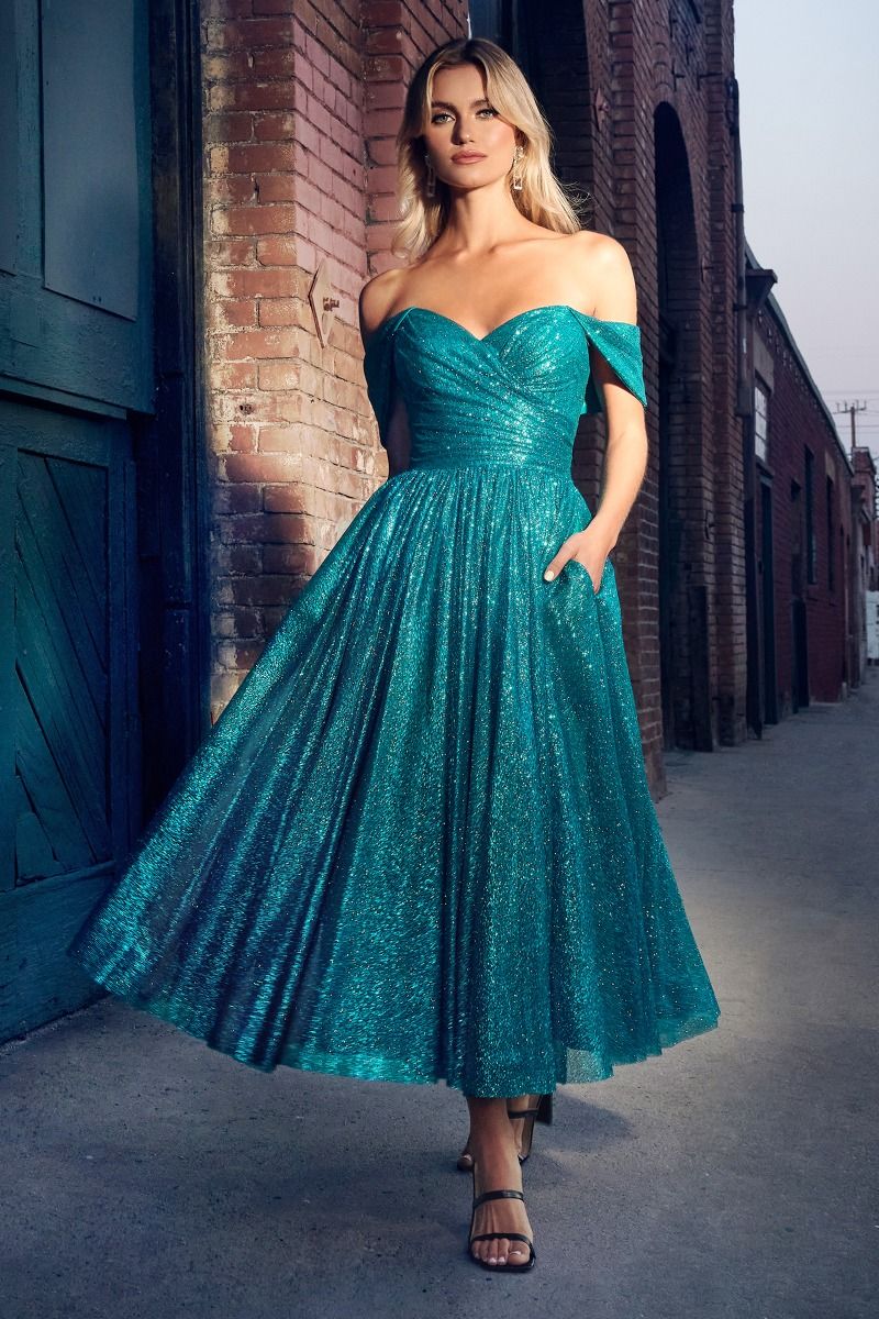 **Cinderella Divine: Shimmering A-Line Dress for Enchanting Occasions**