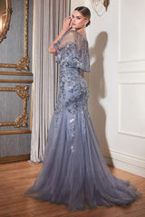**Ladivine's Enchanting Embellished Capelet Dress: Elevate Your Wardrobe with Grace**