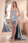 Cinderella Divine's Enchanting Lace and Satin Dress: A Vision of Elegance for Formal Occasions