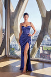 **Cinderella Divine's Captivating Satin Bustier Gown: Embrace Your Inner Glamour**