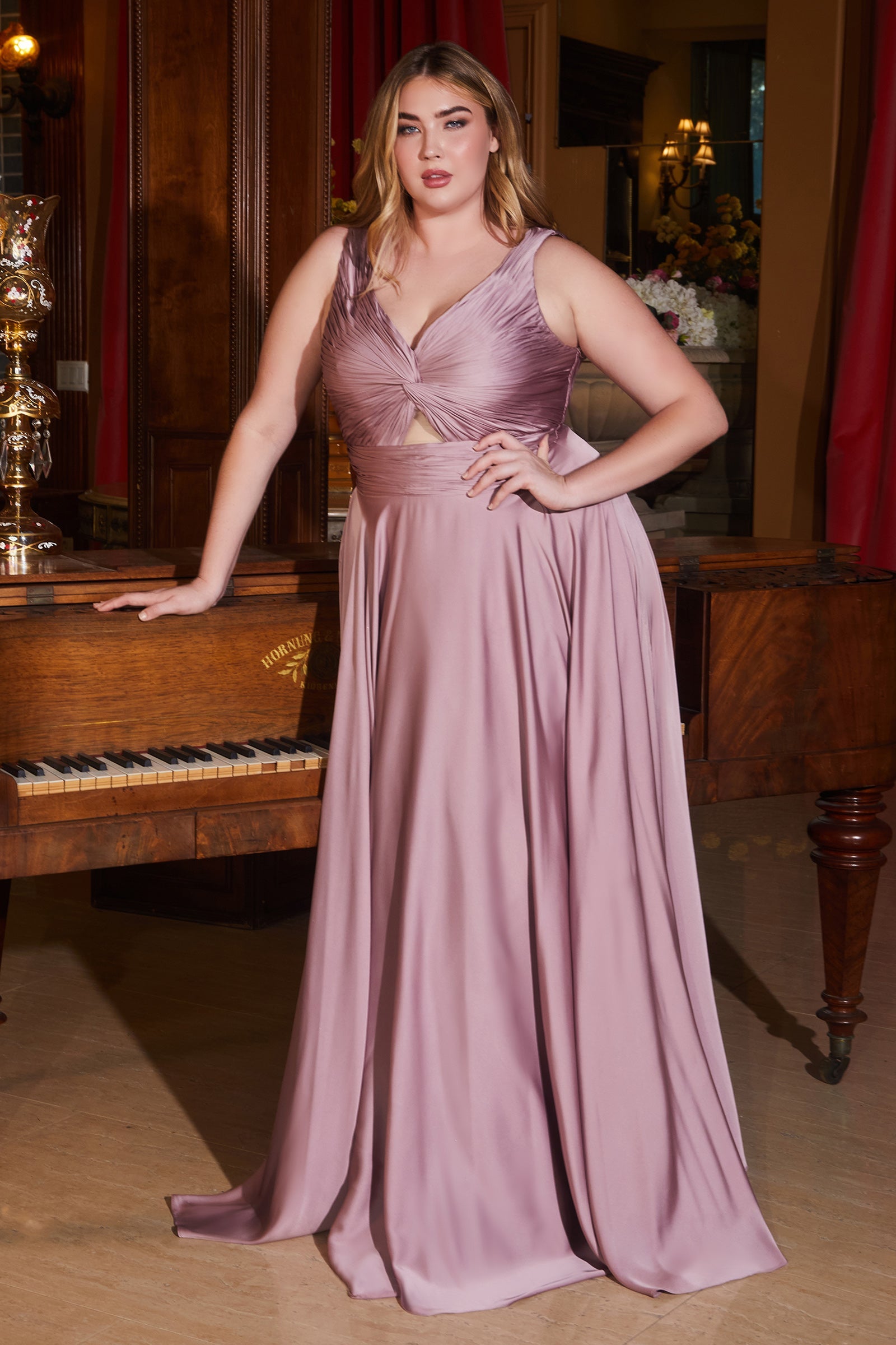 Enchanting Allure: Captivating Satin Dress for Special Occasions