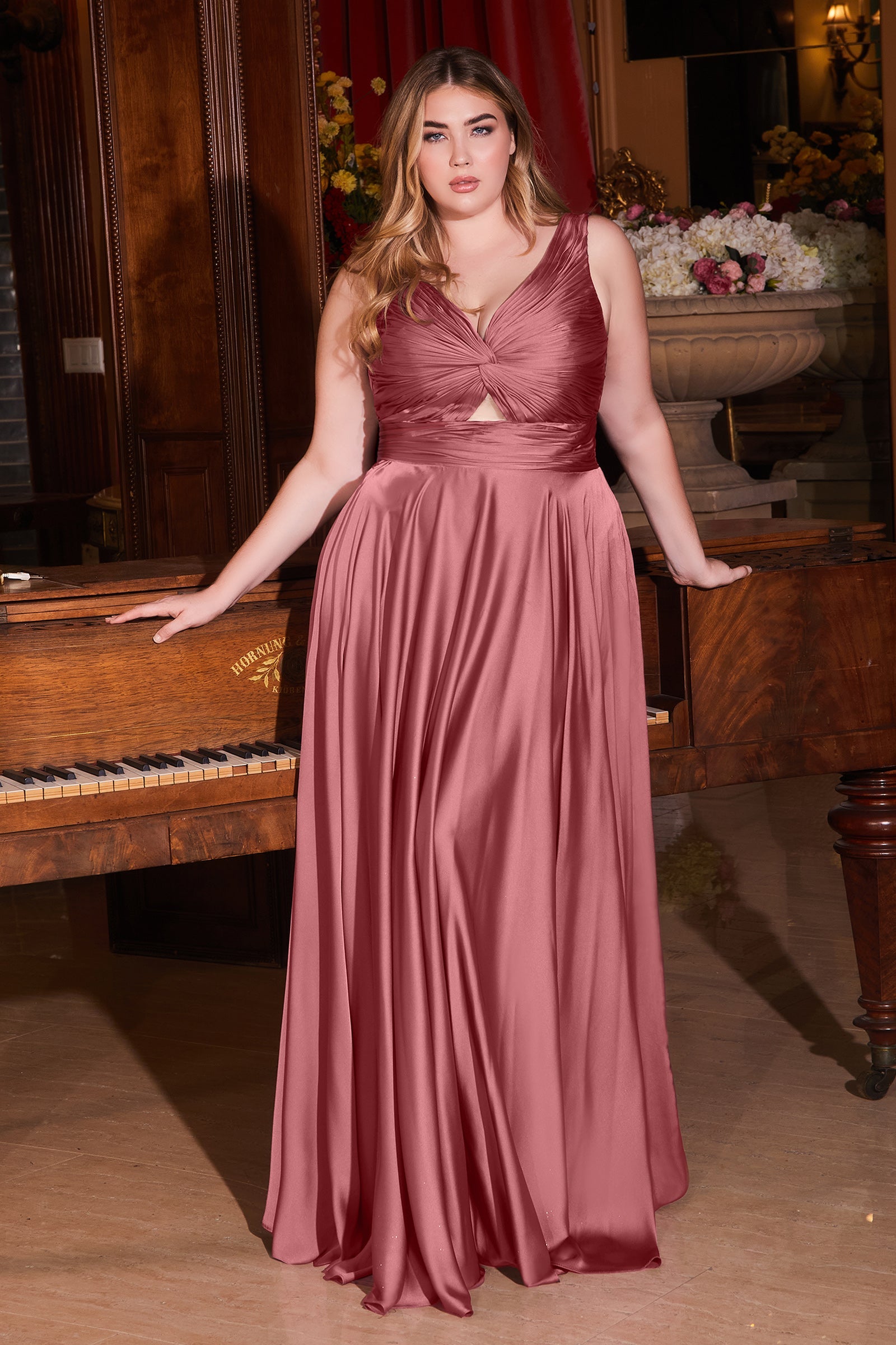 Enchanting Allure: Captivating Satin Dress for Special Occasions