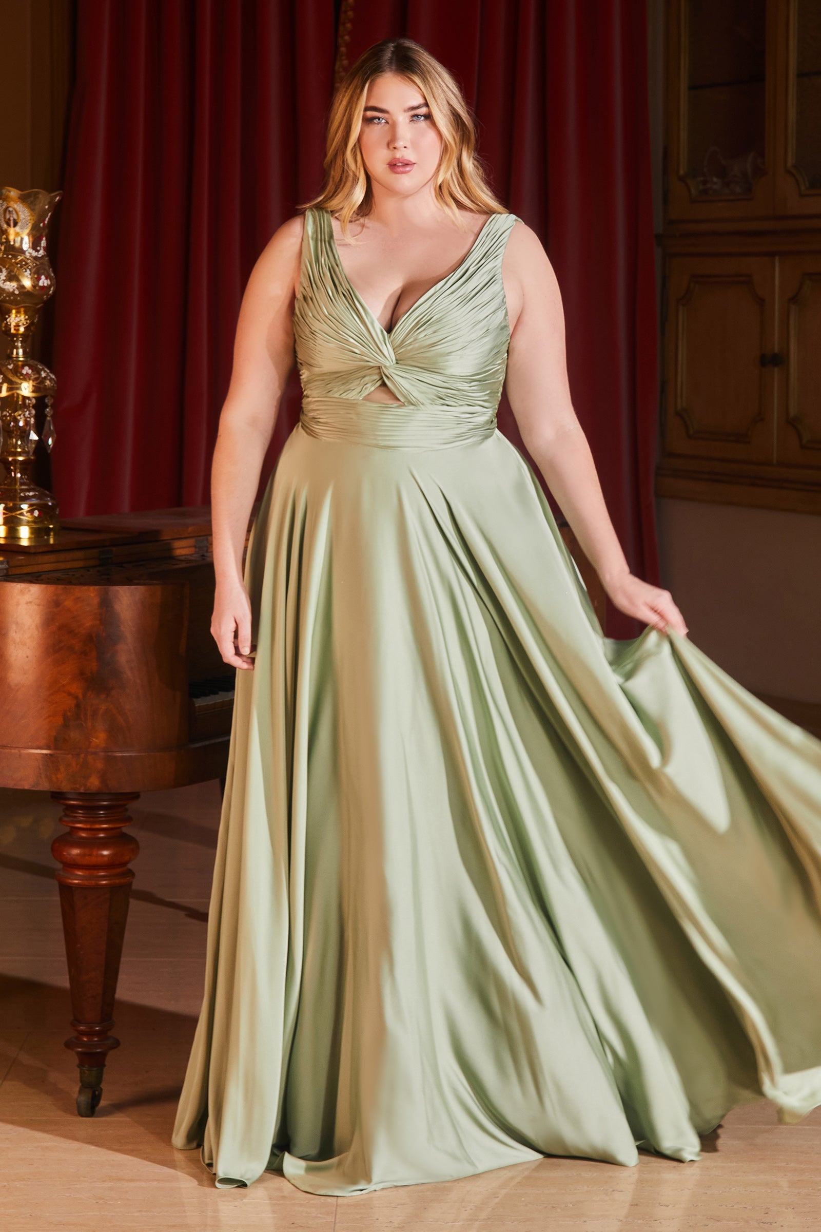 Enchanting Allure: Captivating Satin Dress for Special Occasions