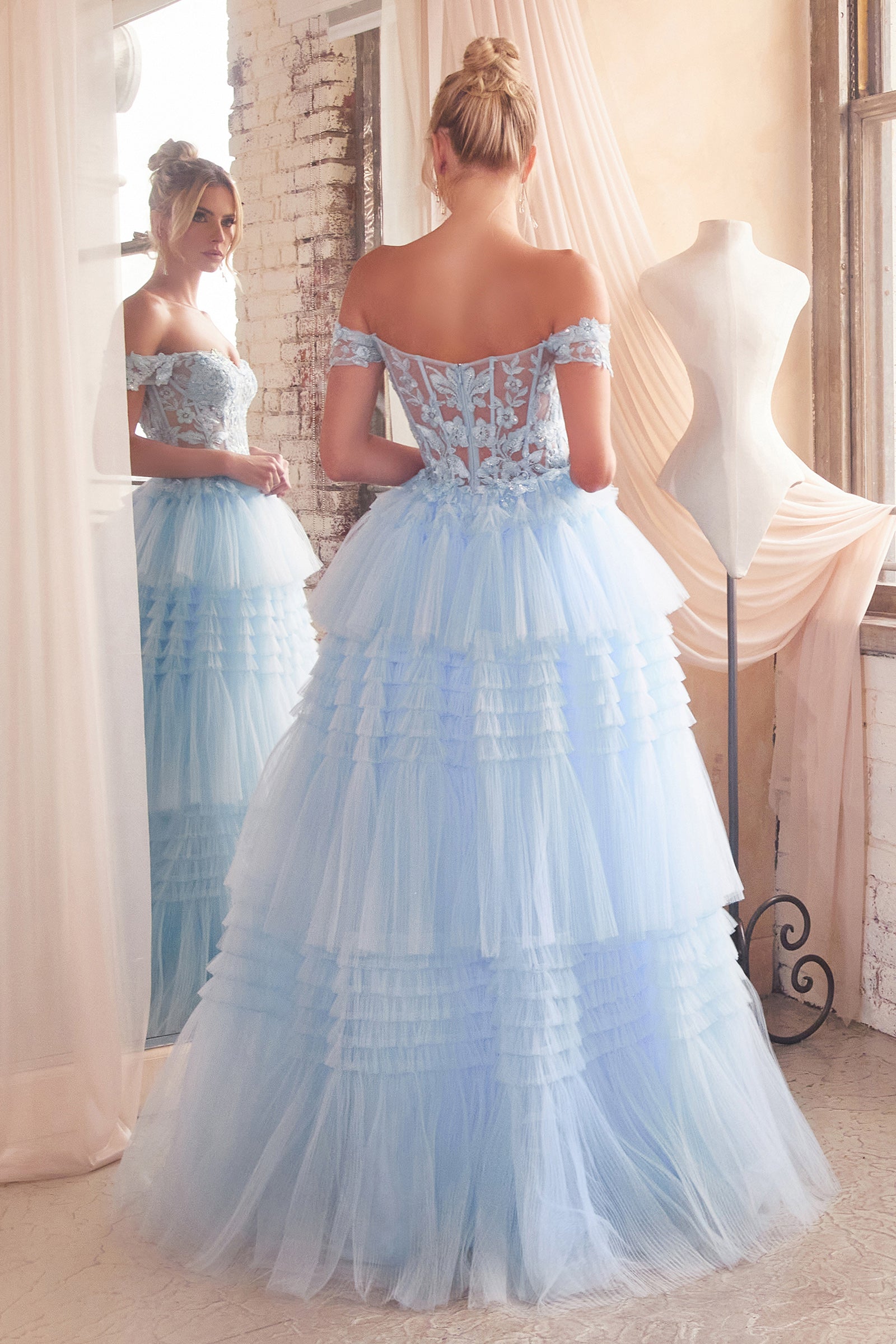 Cinderella Divine's Enchanting Off-the-Shoulder Ball Gown for Unforgettable Occasions