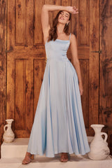 **Enchanting Elegance: Satin A-Line Gown for Unforgettable Moments**