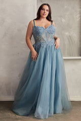 **Cinderella Divine: Enchanting Lace and Tulle Ballgown for Fairytale Occasions**