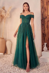 **Cinderella Divine: Off-the-Shoulder Ballgown for Timeless Elegance**