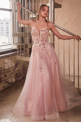 Cinderella Divine's Enchanting Strapless Tulle Ballgown for Unforgettable Occasions