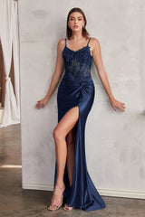 Cinderella Divine's Enchanting Satin Gown: A Symphony of Sophistication and Allure