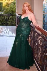 Captivating Sequin Mermaid Gown: Shimmering Elegance by Cinderella Divine