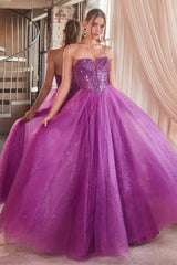 **Cinderella Divine's Enchanting Strapless A-Line Prom Dress for Unforgettable Occasions**