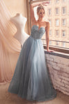 **Cinderella Divine's Enchanting Strapless A-Line Prom Dress for Unforgettable Occasions**