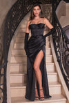 Cinderella Divine: Captivating Satin Corset Dress for Unforgettable Evenings