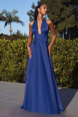 Transform into a Vision of Elegance: The Infinity Satin A-Line Dress by Cinderella Divine
