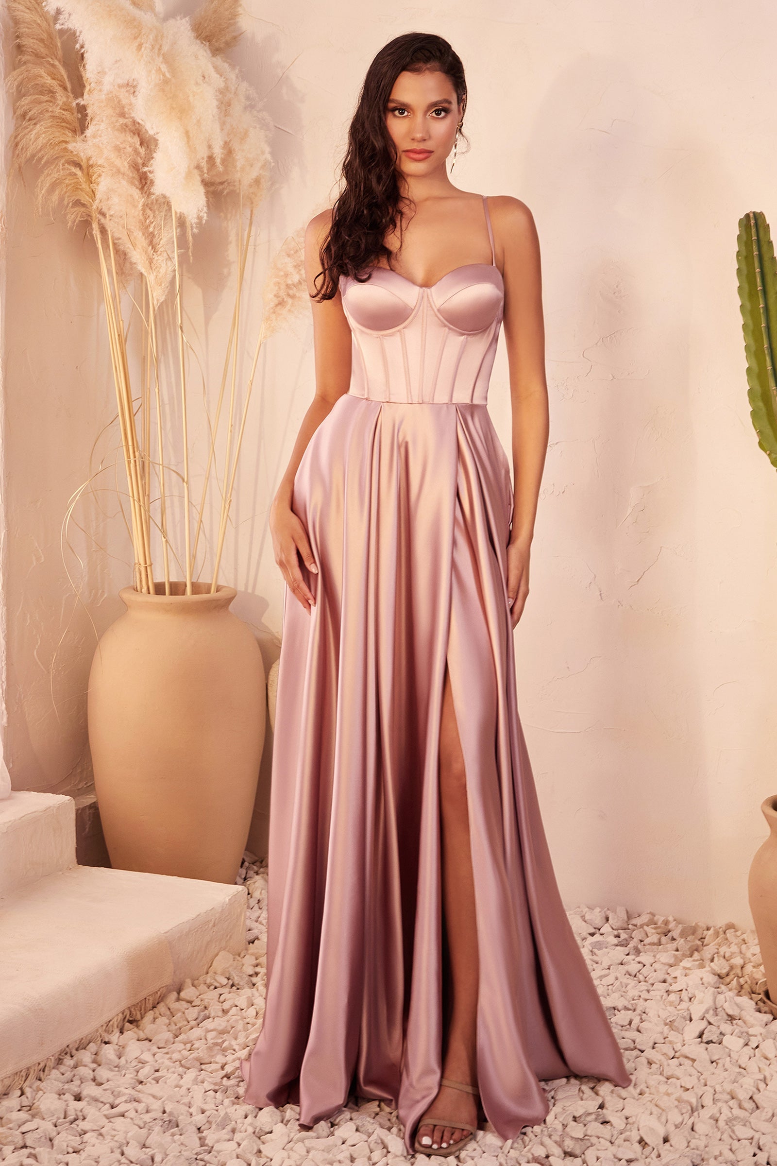 Cinderella Divine's Timeless Satin Bustier Dress: Elegance and Glamour for Every Occasion