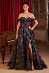 Cinderella Divine: Enchanting Off-the-Shoulder Gown for Unforgettable Occasions
