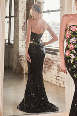 Cinderella Divine's Dazzling Floral Sequin Gown: Embrace Elegance for Special Occasions