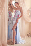 **Cinderella Divine's Enchanting Floral Sequin Dress for Unforgettable Occasions**
