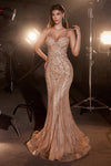 Cinderella Divine: Enchanting Embellished Fitted Gown for Unforgettable Occasions