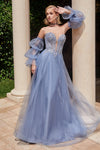**Cinderella Divine's Enchanting Ball Gown: Shimmering Lace and Graceful Silhouette**