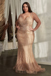 Fitted Rhinestone Sleeveless Tulle Gown: Shimmer and Shine for Unforgettable Moments