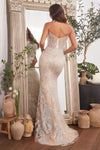 Cinderella Divine: Embellished Mermaid Dress for Enchanting Evenings