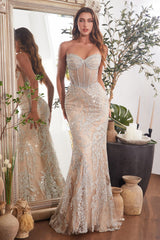Cinderella Divine: Embellished Mermaid Dress for Enchanting Evenings