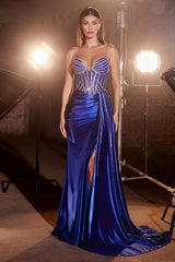 **Cinderella Divine's Enchanting Satin Gown: A Symphony of Elegance and Allure**