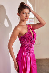 Captivating Fitted Satin Gown for Unforgettable Occasions by Cinderella Divine
